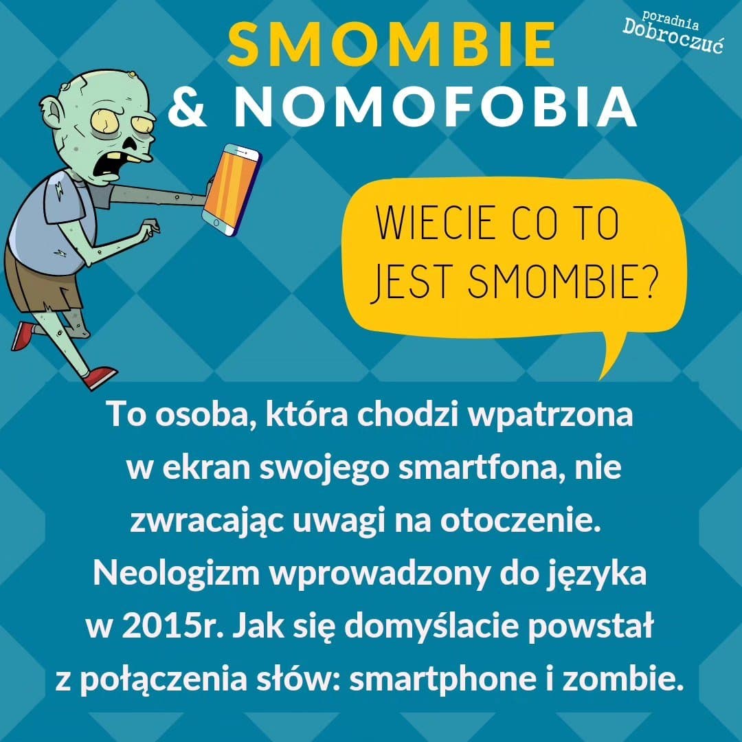 Dzień dobry, przyszłam postraszyć 😉 Dziś na tapecie nomofobia.