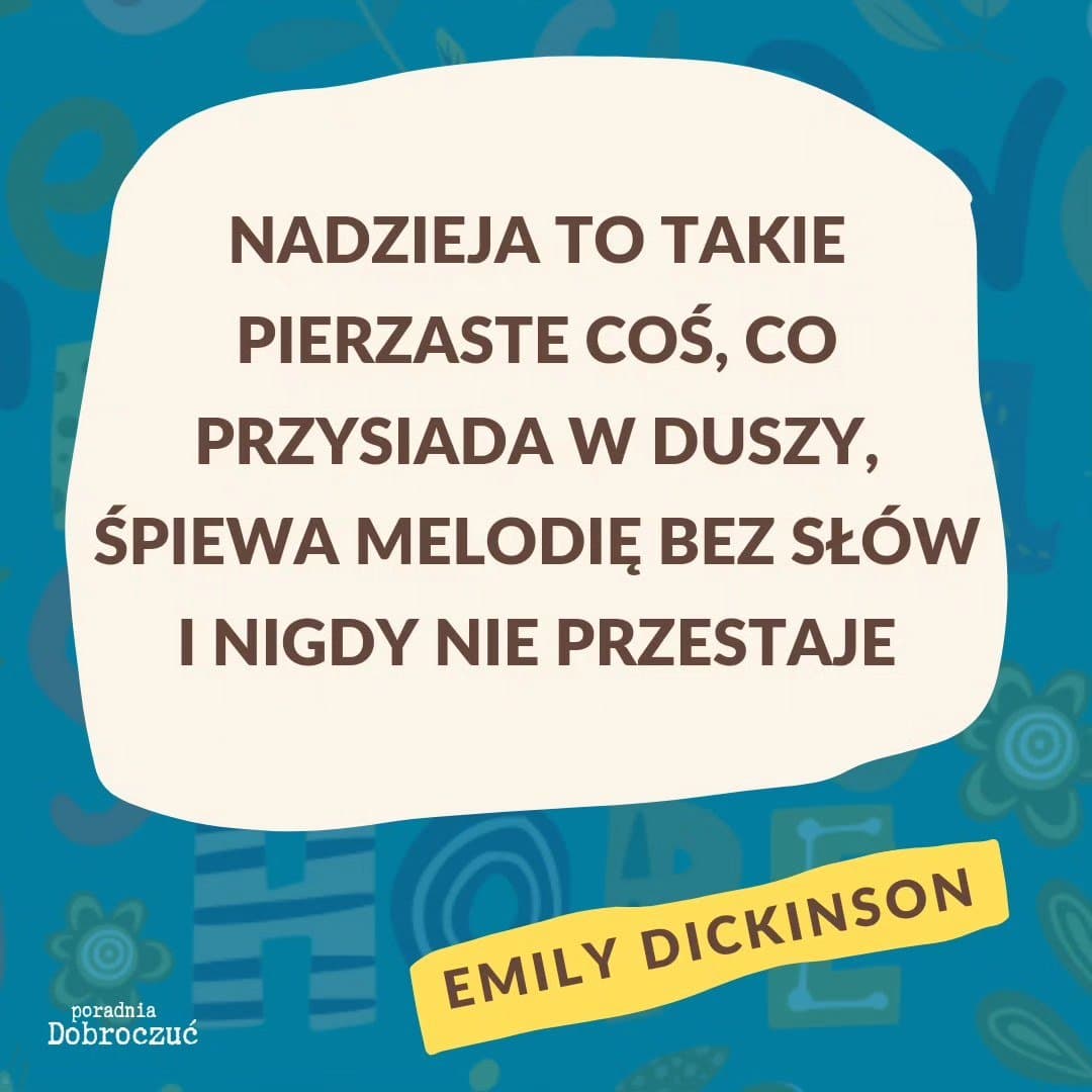 Nadzieja – sentencja na trudne dni