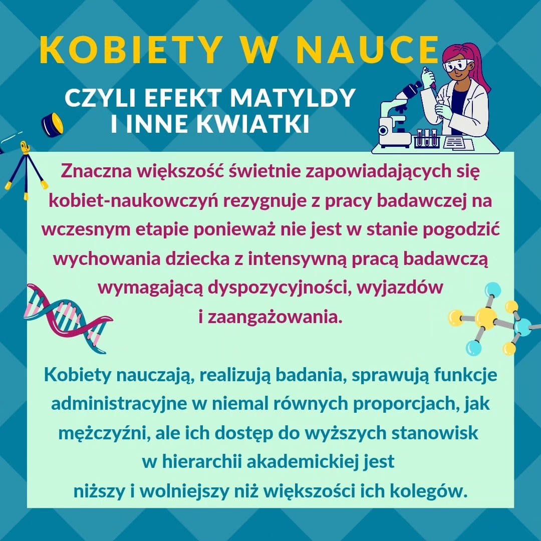 Zapomniałam🤦, że dziś Dzień Kobiet w Nauce.